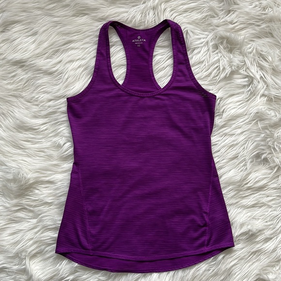 Athleta Shadow Stripe Chi Tank Size XS - Picture 3 of 10